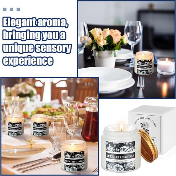 36 Pcs Christmas Candles Bulk Candles for Home Scented Candles Gift Set - Picture 5 of 6